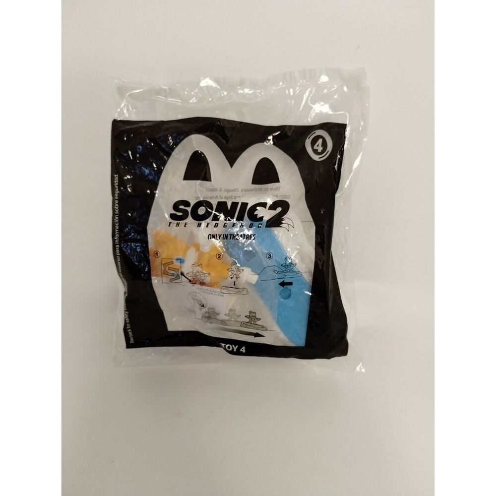 Sonic the Hedgehog 2 McDonald's Happy Meal Toy #4 Tails NEW SEALED